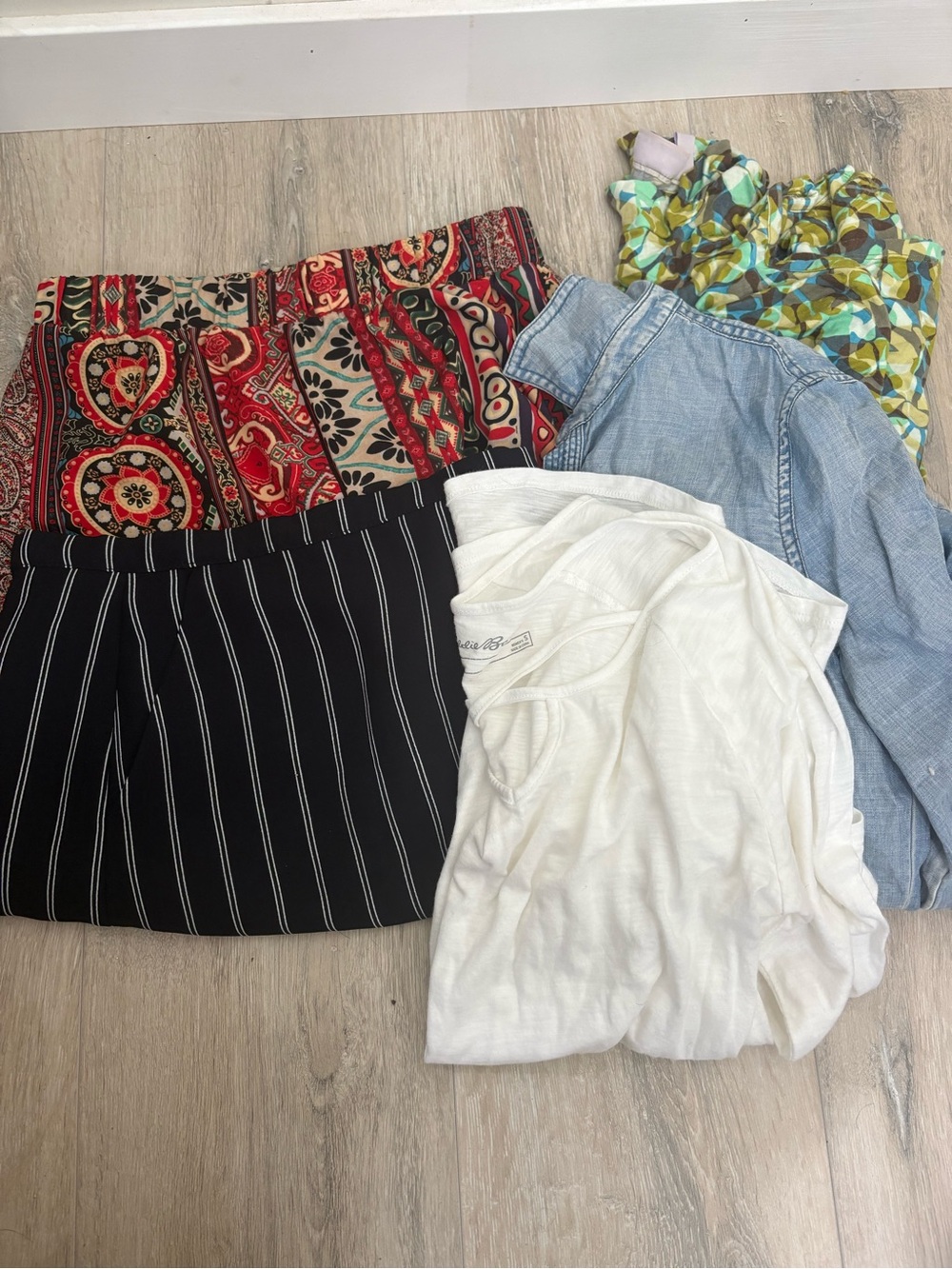 Mixed brands women's size small tops skirt and shorts
